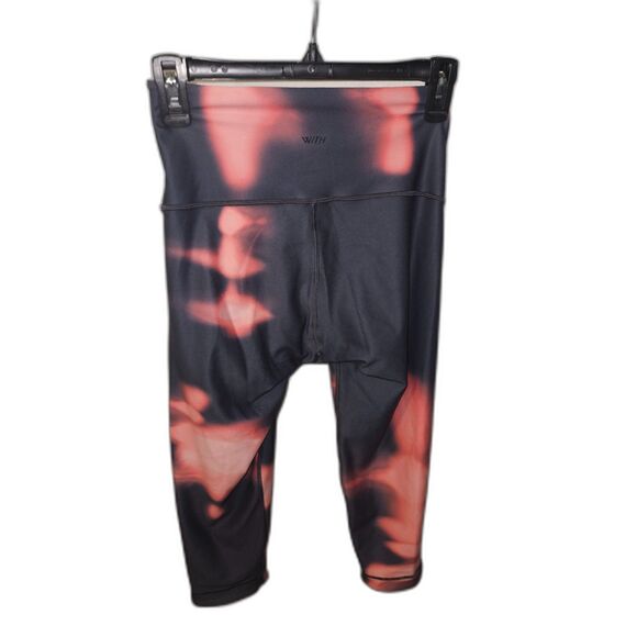 Women's Peloton Pink & Grey Tie Dye Space Dye Leggings Sz M - Picture 2 of 3